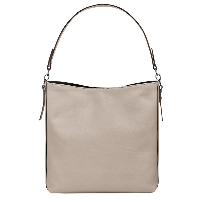 Longchamp Longchamp 3D M Hobo bag - Leather Shoulder bags Clay | AY64-S2VS