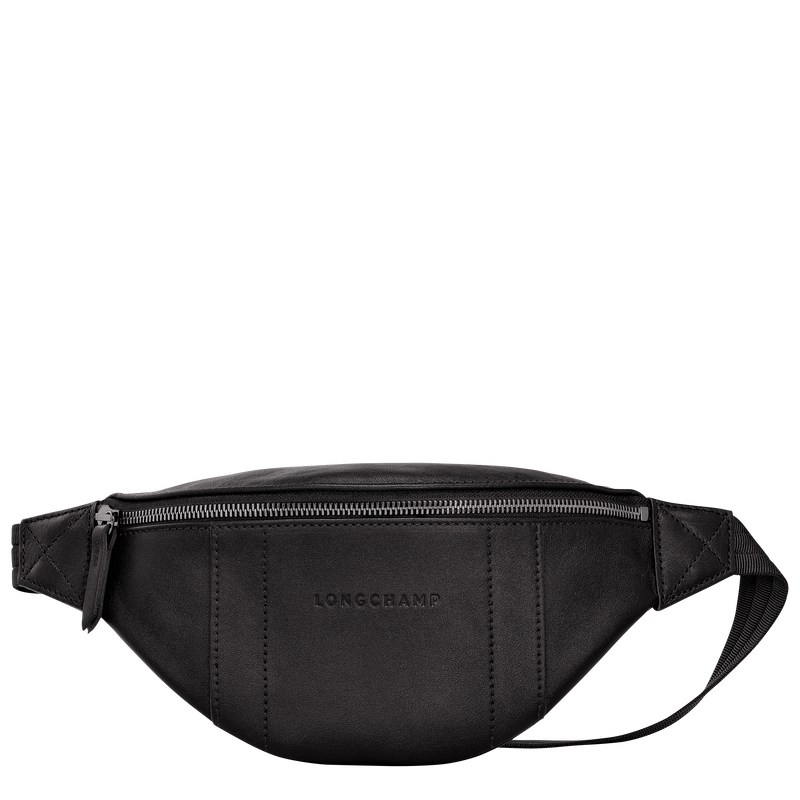 Longchamp Longchamp 3D S Belt bag - Leather Belt bags Black | KK84-Z1UW