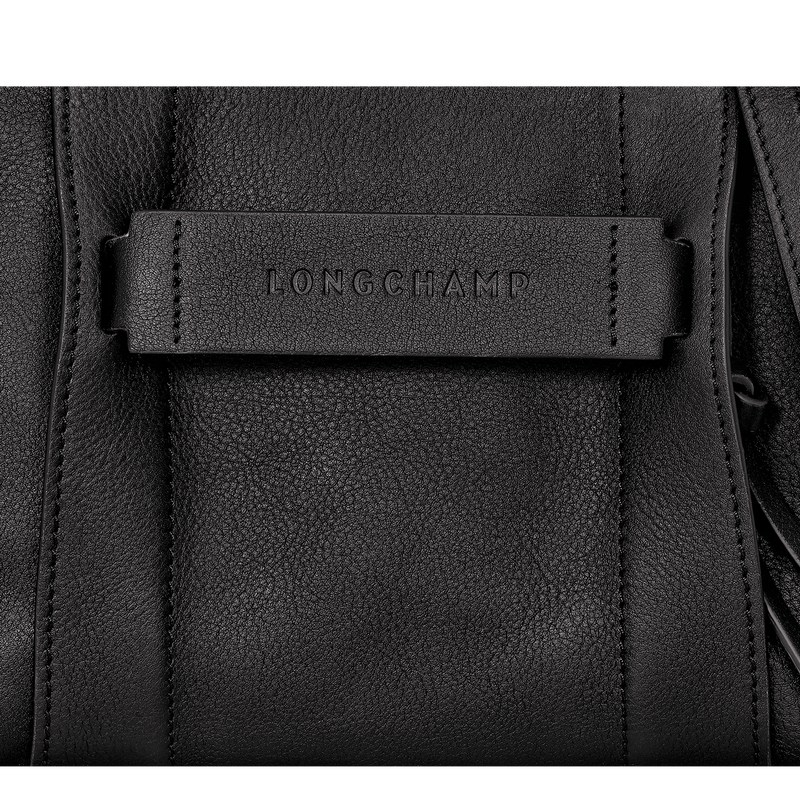 Longchamp Longchamp 3D S Crossbody bag - Leather Crossbody bags Black | TP96-A7PA