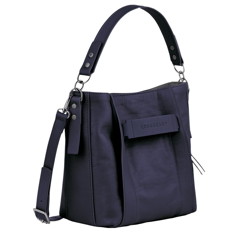 Longchamp Longchamp 3D S Crossbody bag - Leather Crossbody bags Bilberry | PR95-C1YN