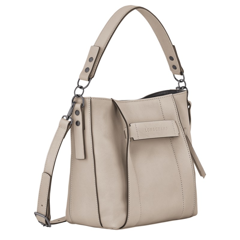 Longchamp Longchamp 3D S Crossbody bag - Leather Crossbody bags Clay | FG79-C7ZH