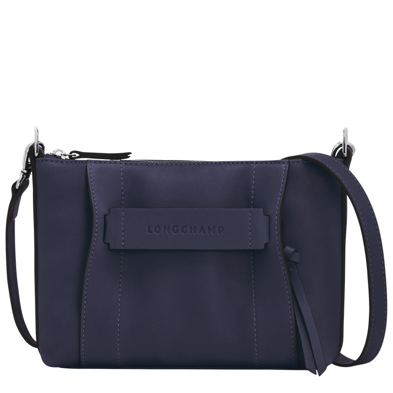 Longchamp Longchamp 3D S Crossbody bag - Leather Crossbody bags Bilberry | LV61-A4QS