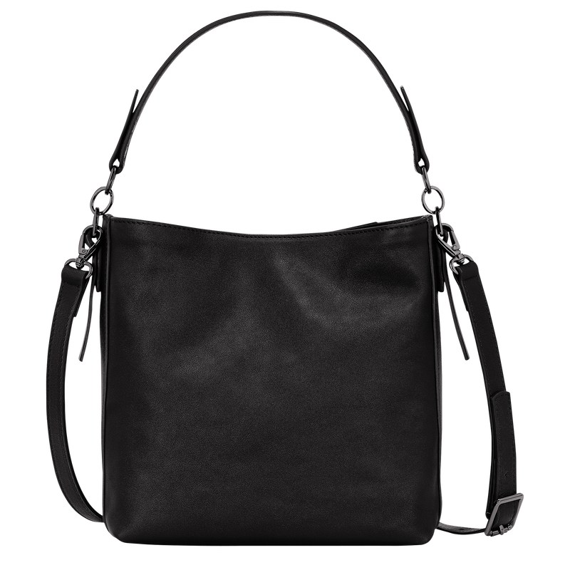 Longchamp Longchamp 3D S Crossbody bag - Leather Crossbody bags Black | SD43-C4LS