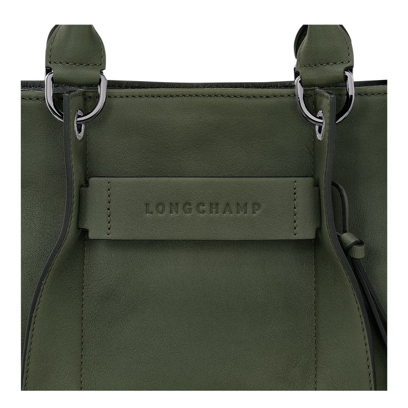 Longchamp Longchamp 3D S Handbag - Leather Handbags Khaki | CF87-I9NC