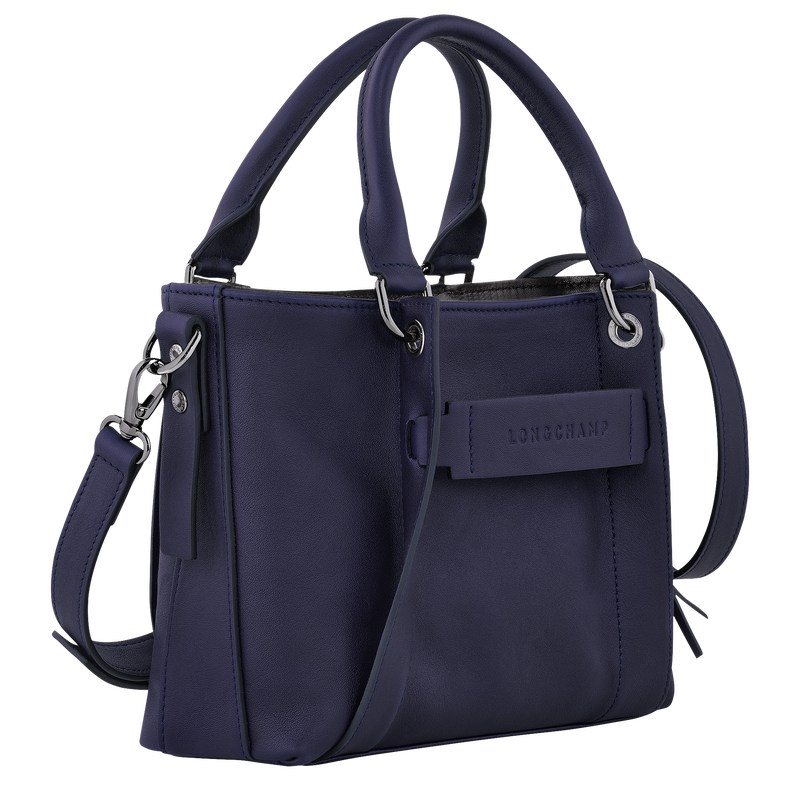 Longchamp Longchamp 3D S Handbag - Leather Handbags Bilberry | DS38-I0PN