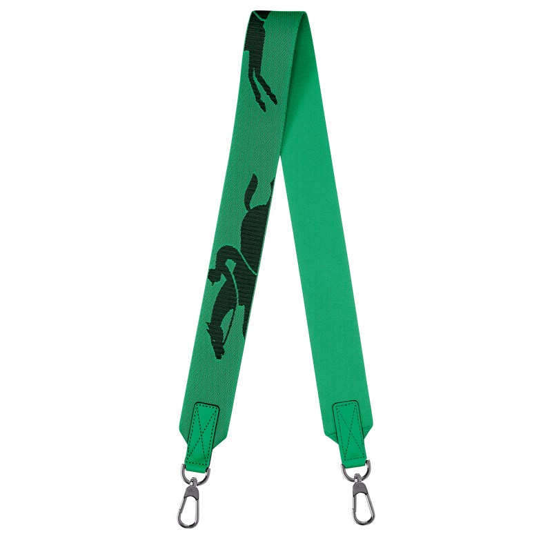 Longchamp Longchamp 3D Shoulder strap - Canvas Shoulder straps Green | RZ28-F0KI