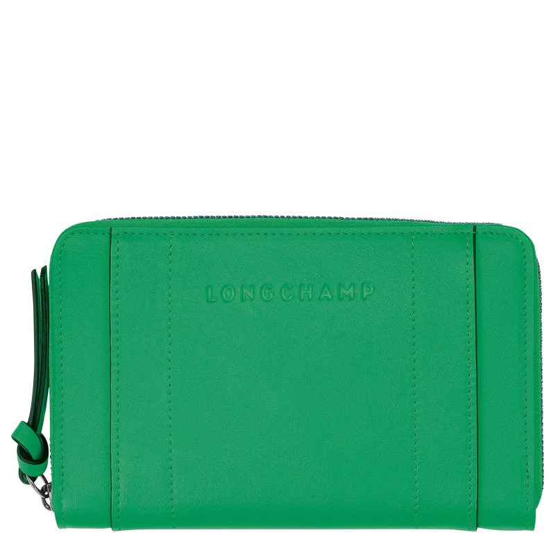 Longchamp Longchamp 3D Wallet - Leather Wallets Green | PH00-F3GR