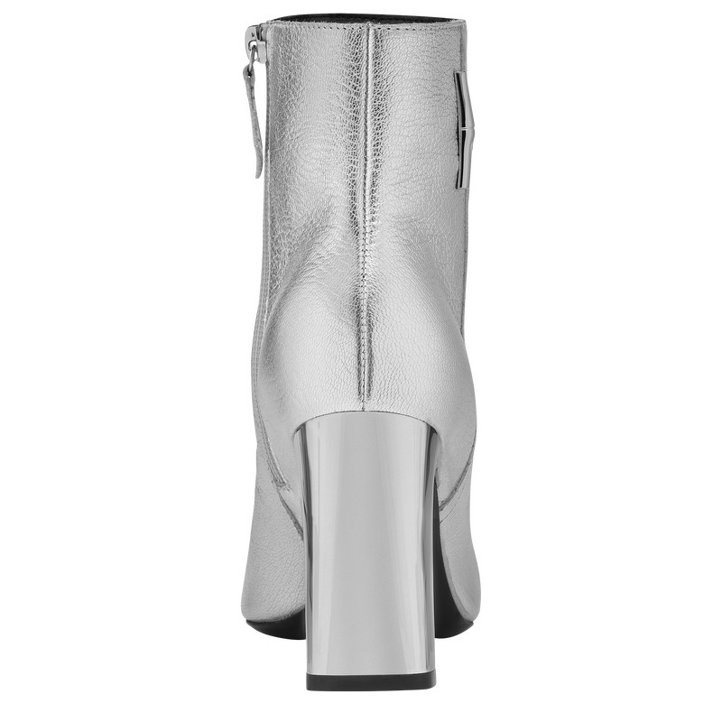 Longchamp Longchamp Métal - Leather Boots & Booties Silvery | YJ46-N6GI