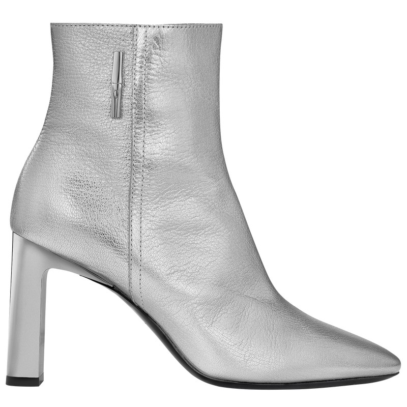 Longchamp Longchamp Métal - Leather Boots & Booties Silvery | YJ46-N6GI