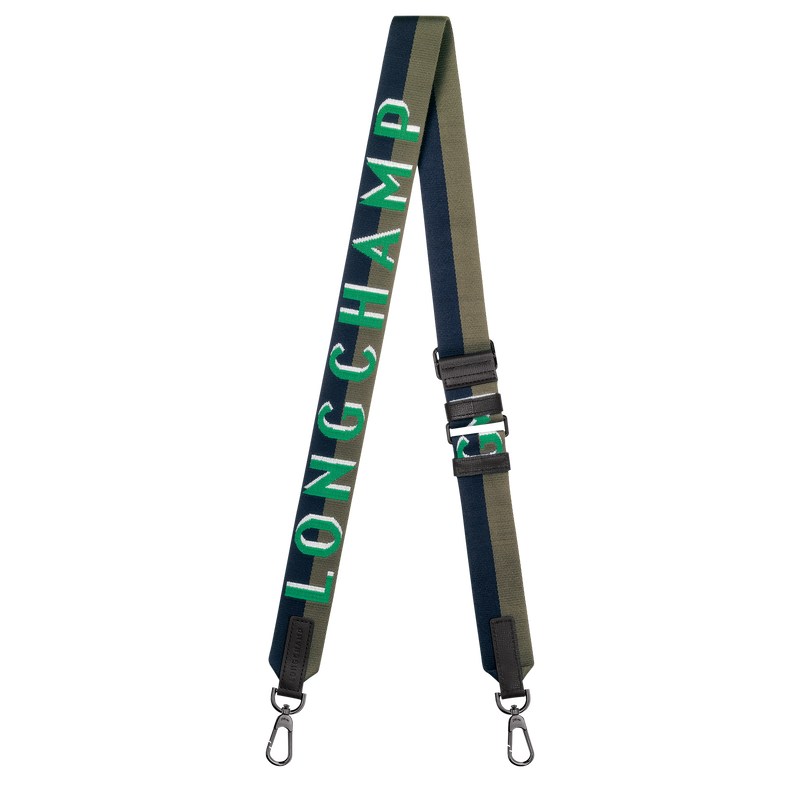 Longchamp Longchamp Shadow Shoulder strap - Canvas Shoulder straps Green | VR51-E2RQ