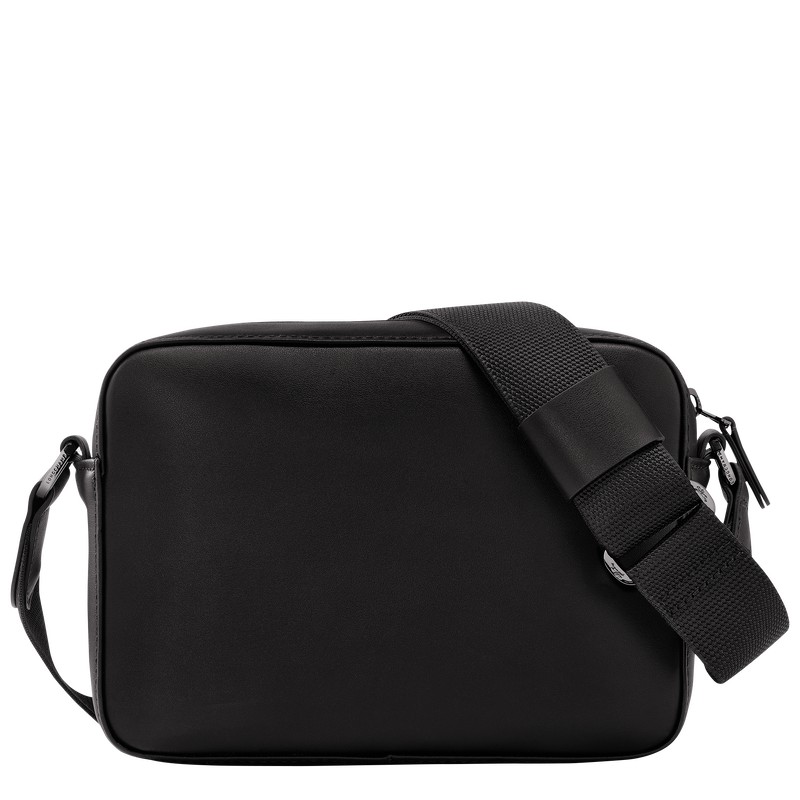 Longchamp Longchamp sur Seine Camera bag - Leather Crossbody bags Black | HV23-M2EK