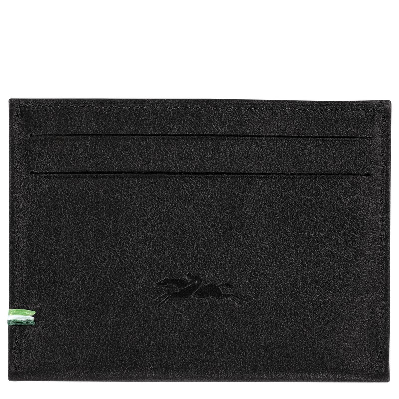 Longchamp Longchamp sur Seine Card holder - Leather Cardholders & Coin purses Black | RQ30-W1WF