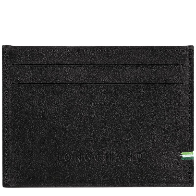 Longchamp Longchamp sur Seine Card holder - Leather Cardholders & Coin purses Black | RQ30-W1WF