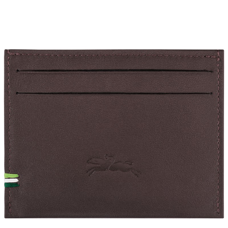 Longchamp Longchamp sur Seine Card holder - Leather Cardholders & Coin purses Mocha | TL58-E2FT