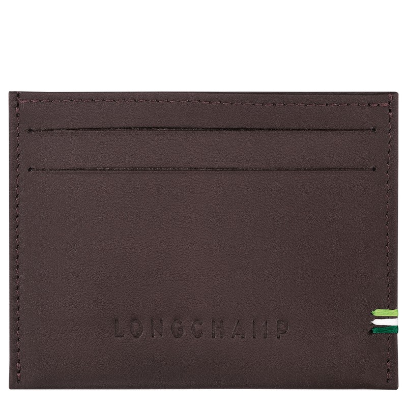 Longchamp Longchamp sur Seine Card holder - Leather Cardholders & Coin purses Mocha | TL58-E2FT