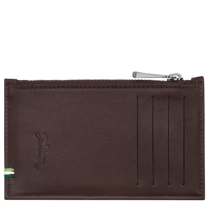 Longchamp Longchamp sur Seine Coin purse - Leather Cardholders & Coin purses Mocha | ST25-S6CD