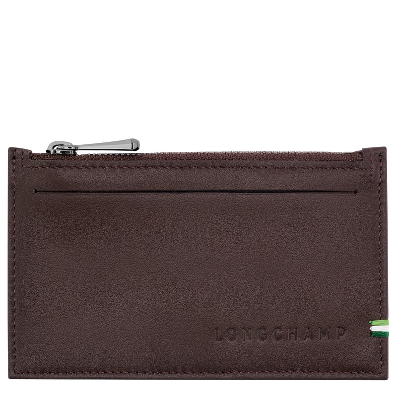 Longchamp Longchamp sur Seine Coin purse - Leather Cardholders & Coin purses Mocha | ST25-S6CD