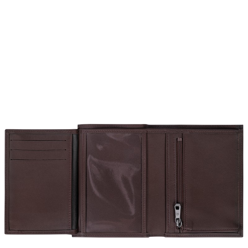 Longchamp Longchamp sur Seine Wallet - Leather Wallets Mocha | TG55-T4OT