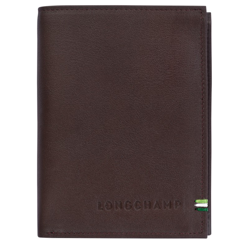 Longchamp Longchamp sur Seine Wallet - Leather Wallets Mocha | TG55-T4OT