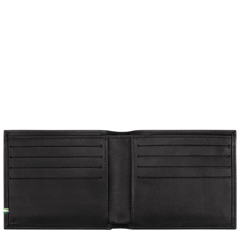 Longchamp Longchamp sur Seine Wallet - Leather Wallets Black | LK60-J4OP