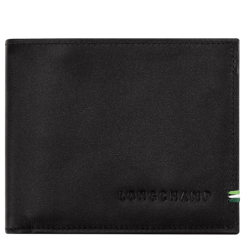 Longchamp Longchamp sur Seine Wallet - Leather Wallets Black | LK60-J4OP