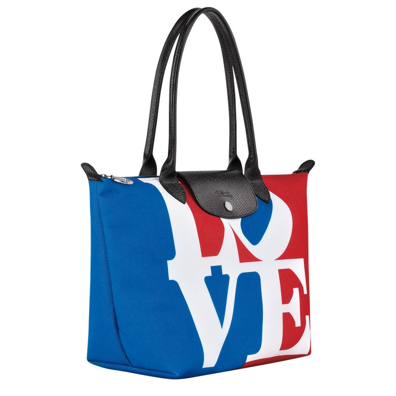 Longchamp Longchamp x Robert Indiana M Tote bag - Canvas Shoulder bags White | RM86-X2FA