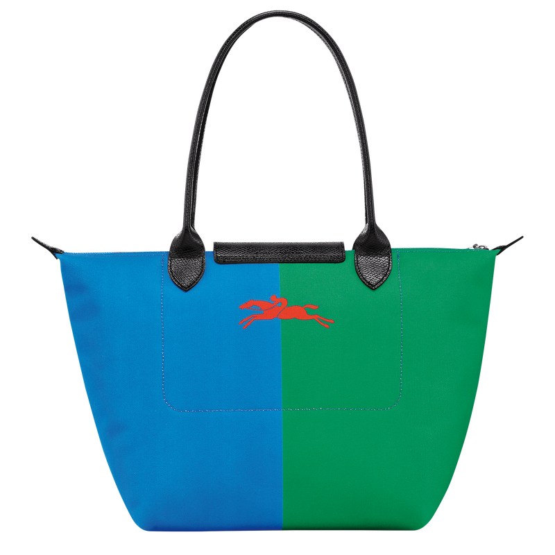 Longchamp Longchamp x Robert Indiana M Tote bag - Canvas Shoulder bags Red/Navy | OX01-F3CW