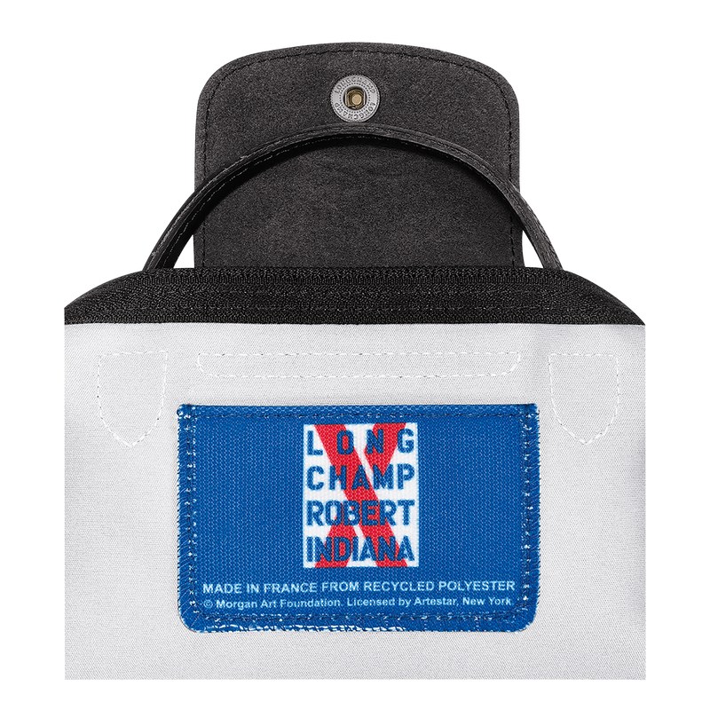 Longchamp Longchamp x Robert Indiana Pouch - Canvas Pouches & Cases White | EI54-S2NT