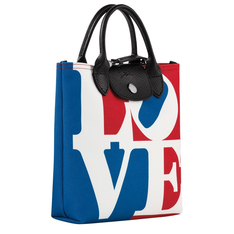 Longchamp Longchamp x Robert Indiana XS Crossbody bag - Canvas Handbags White | QS01-E4WZ