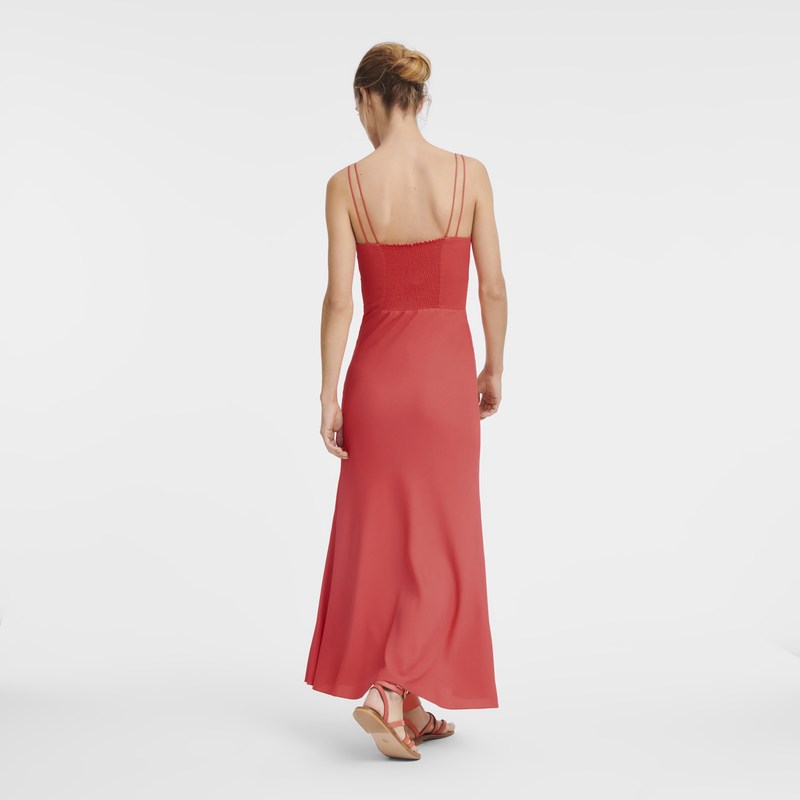 Longchamp Midi dress - Crepe Dresses & Skirts Strawberry | BW70-N7CN