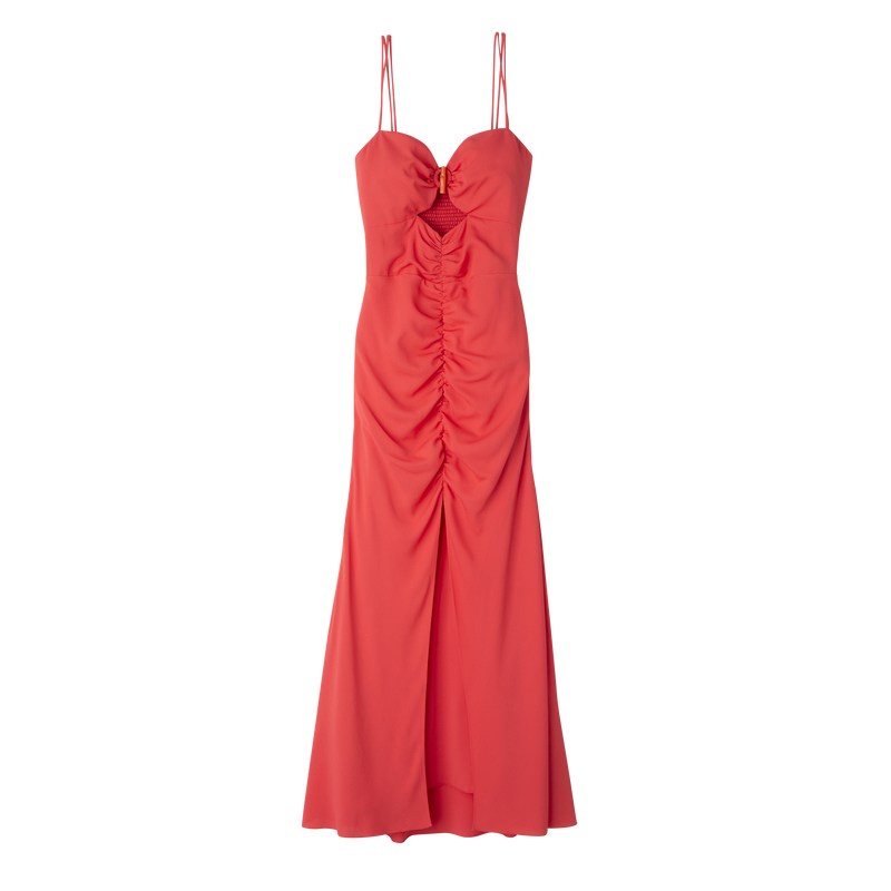 Longchamp Midi dress - Crepe Dresses & Skirts Strawberry | BW70-N7CN