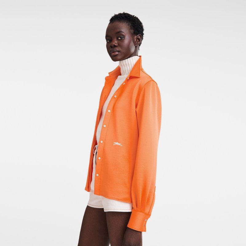 Longchamp Shirt - Jersey Tops & Blouses Orange | DR52-D5PN