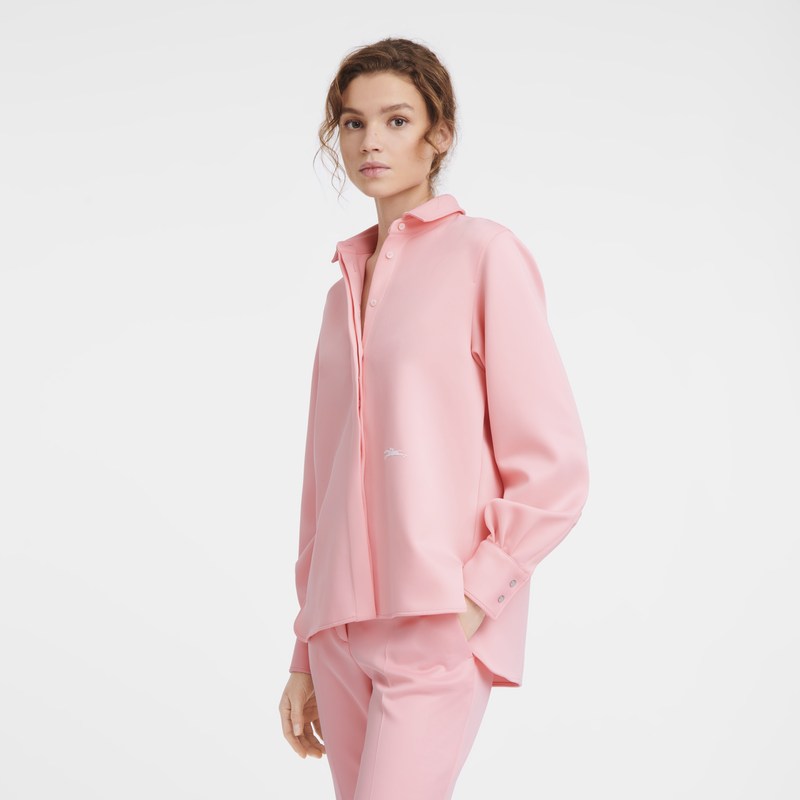 Longchamp Shirt - Jersey Tops & Blouses Pink | FY65-Z5JD