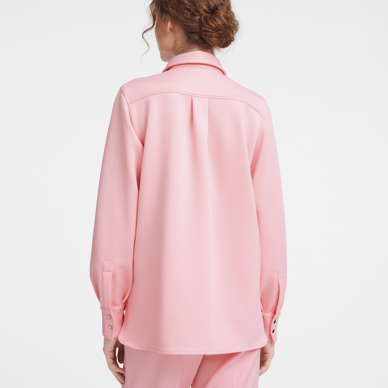 Longchamp Shirt - Jersey Tops & Blouses Pink | FY65-Z5JD