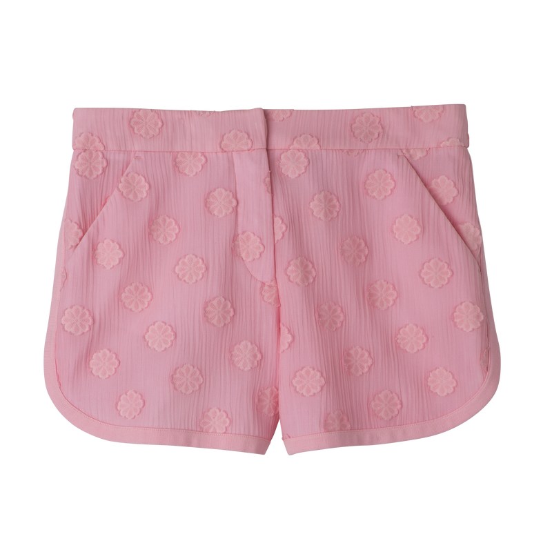 Longchamp Shorts - Canvas Trousers & shorts Pink | KF04-T2CB