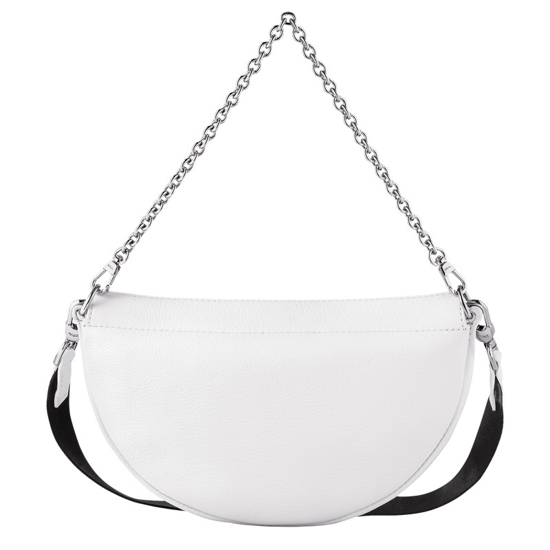 Longchamp Smile S Crossbody bag - Leather Shoulder bags White | OE80-X6IW