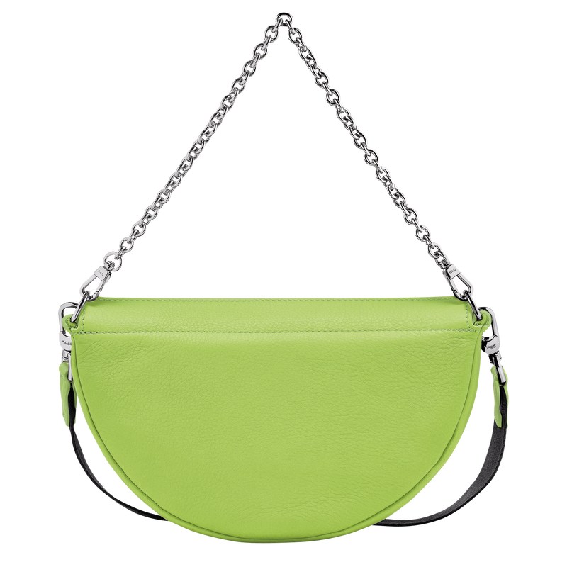 Longchamp Smile S Crossbody bag - Leather Shoulder bags Green Light/Strawberry | PH86-X1MC