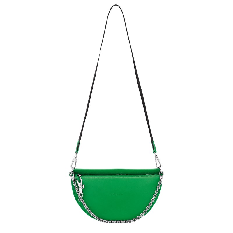 Longchamp Smile S Crossbody bag - Leather Shoulder bags Lawn | IB02-Q2VY