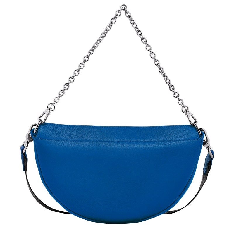 Longchamp Smile S Crossbody bag - Leather Shoulder bags Electric Blue | QE42-L5KD