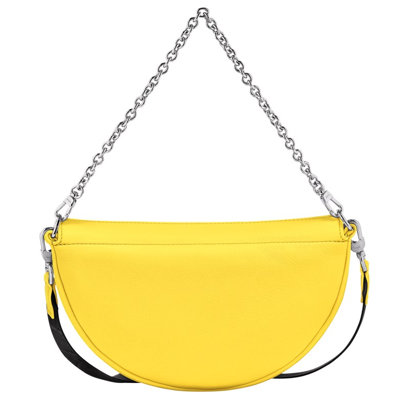 Longchamp Smile S Crossbody bag - Leather Shoulder bags Yellow | ZO89-Y9XI