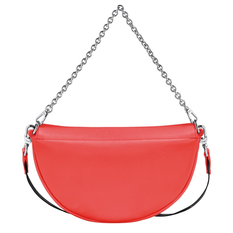 Longchamp Smile S Crossbody bag - Leather Shoulder bags Strawberry | YM38-X8YW