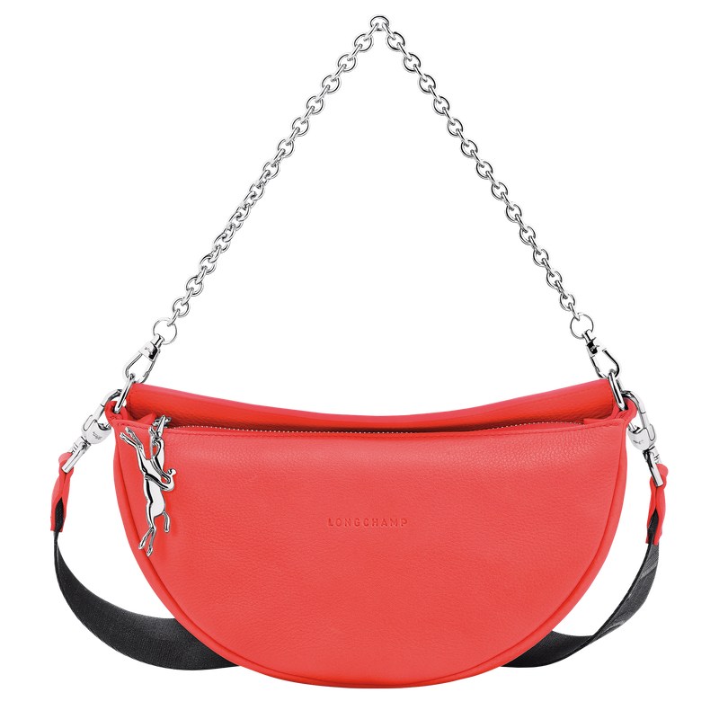 Longchamp Smile S Crossbody bag - Leather Shoulder bags Strawberry | YM38-X8YW