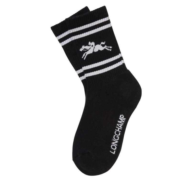 Longchamp Socks - Knit Socks Black | RD08-B2ZX