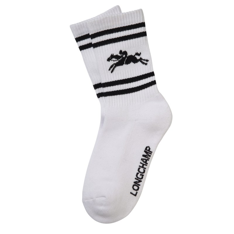 Longchamp Socks - Knit Socks White | TE22-J1IX