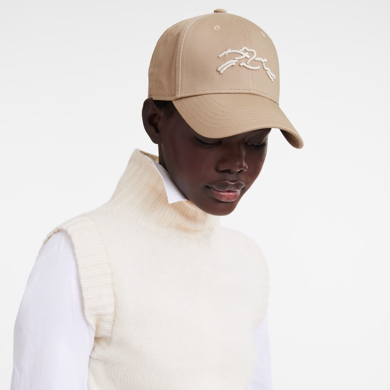 Longchamp Solid cap - OTHER Caps & hats Beige | RC27-T1HF