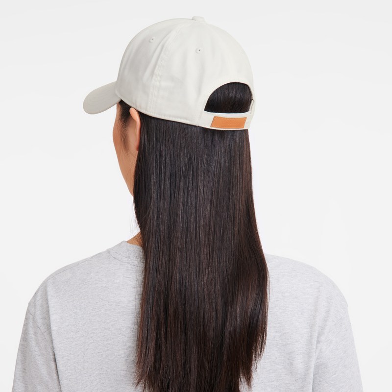 Longchamp Solid cap - OTHER Caps & hats White | ST10-O0DU