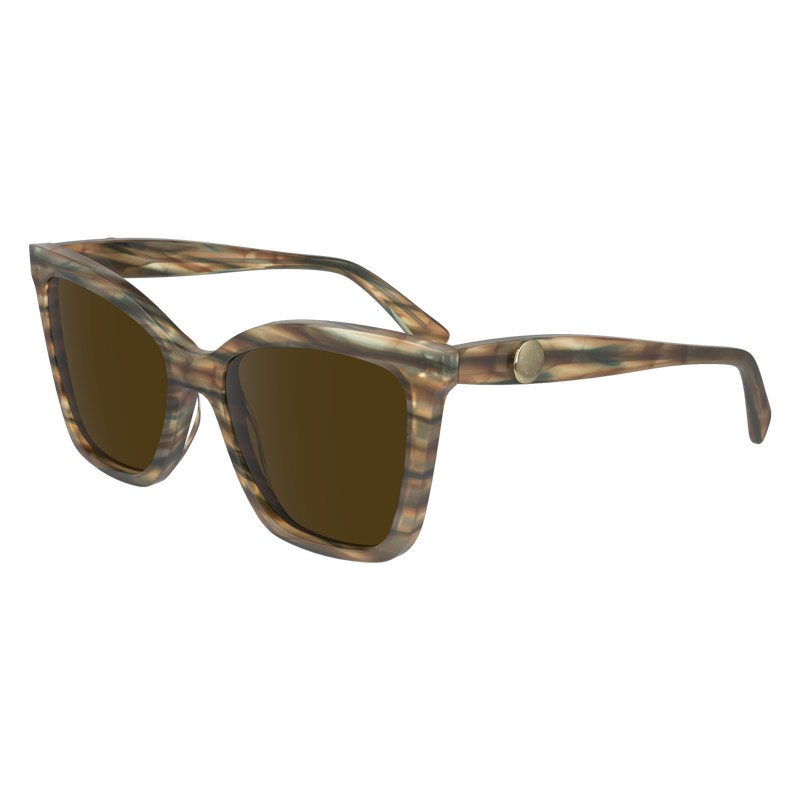 Longchamp Sunglasses - OTHER Sunglasses Brown/Petrol | ZE29-N1VZ