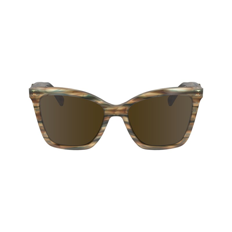 Longchamp Sunglasses - OTHER Sunglasses Brown/Petrol | ZE29-N1VZ