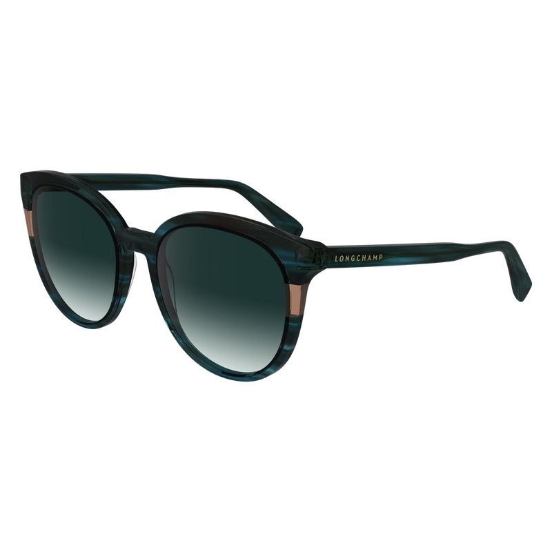 Longchamp Sunglasses - OTHER Sunglasses Blue Havana | OM12-H4QG