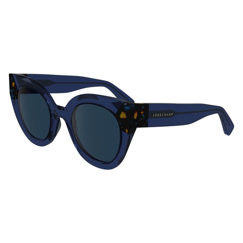 Longchamp Sunglasses - OTHER Sunglasses Blue Havana | OP03-M2PN